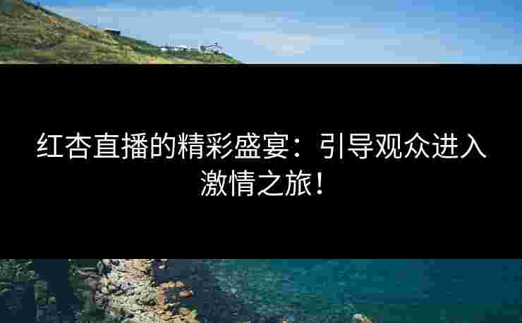 红杏直播的精彩盛宴：引导观众进入激情之旅！
